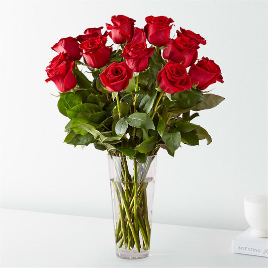 Long Stem Red Rose Bouquet – Reedley Flower Shop, Reedley CA