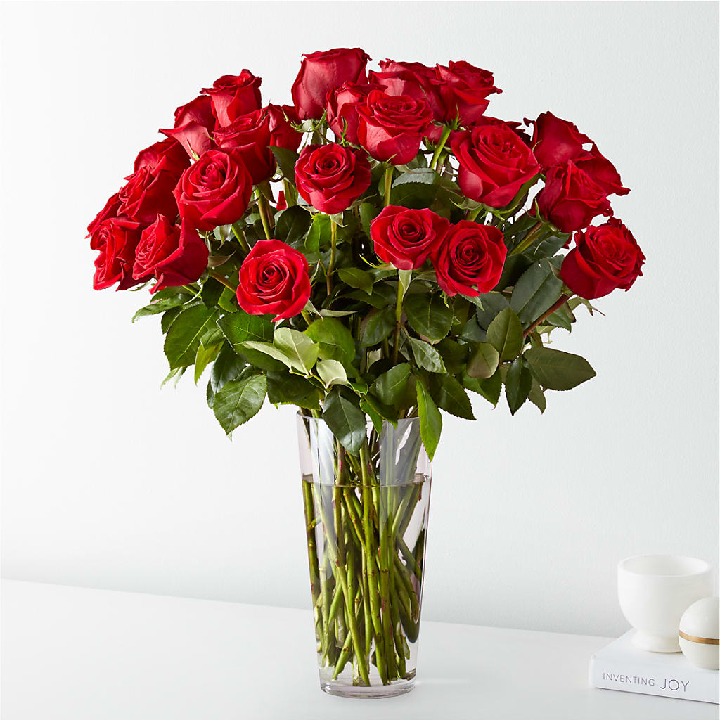 Long Stem Red Rose Bouquet – Reedley Flower Shop, Reedley CA
