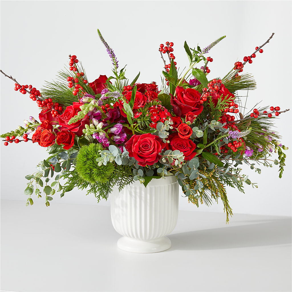 Big Red Bow Bouquet – Reedley Flower Shop, Reedley CA
