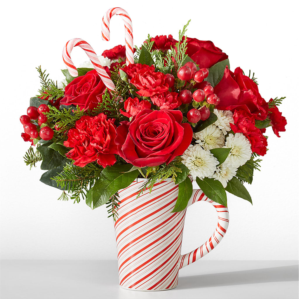 Peppermint Swirl Mug – Reedley Flower Shop, Reedley CA
