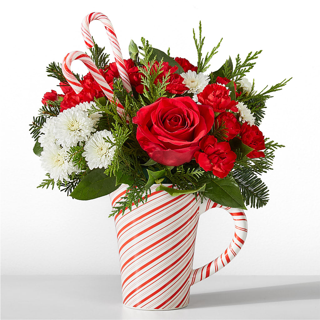 Peppermint Swirl Mug – Reedley Flower Shop, Reedley CA