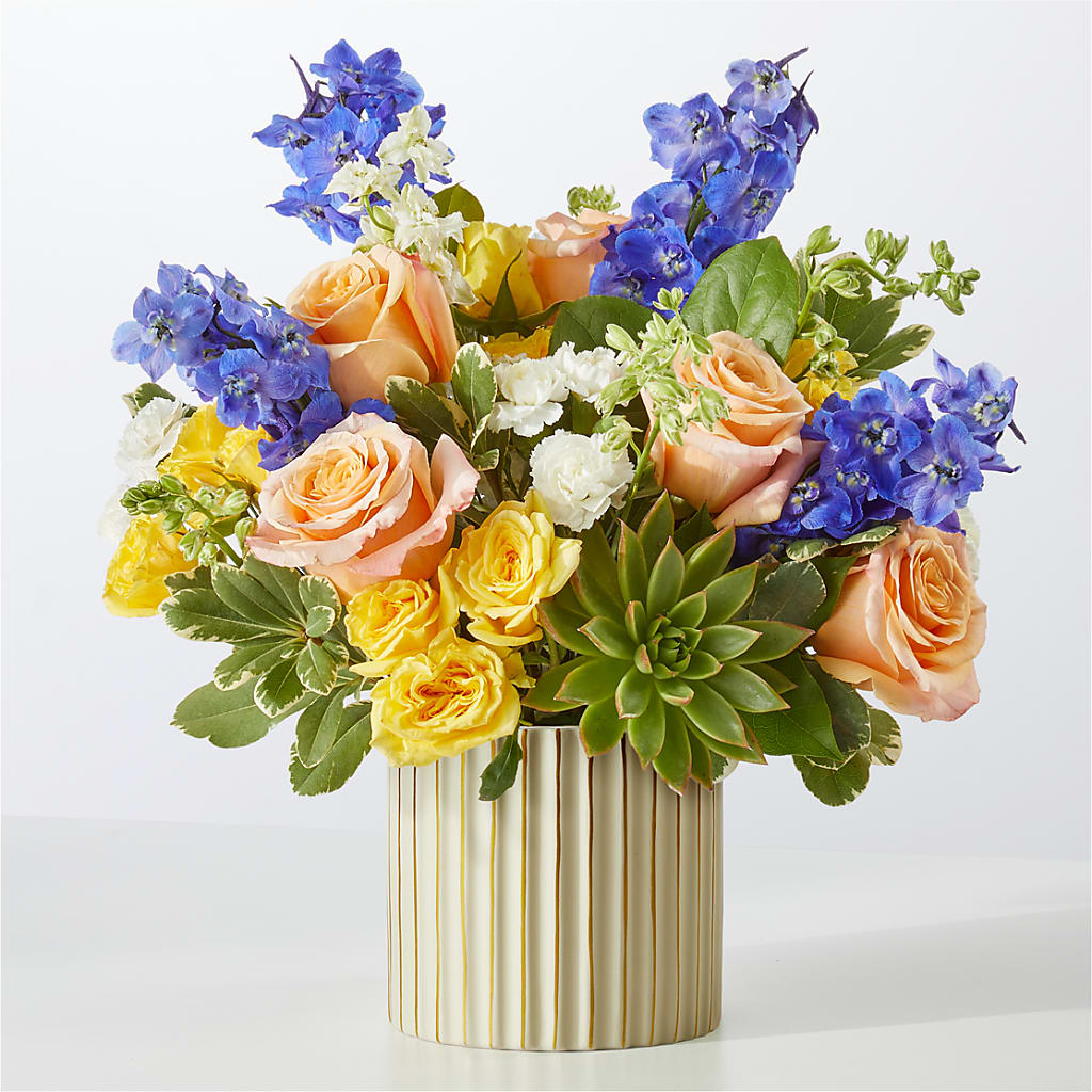 Cobalt Reverie Bouquet – Reedley Flower Shop, Reedley CA