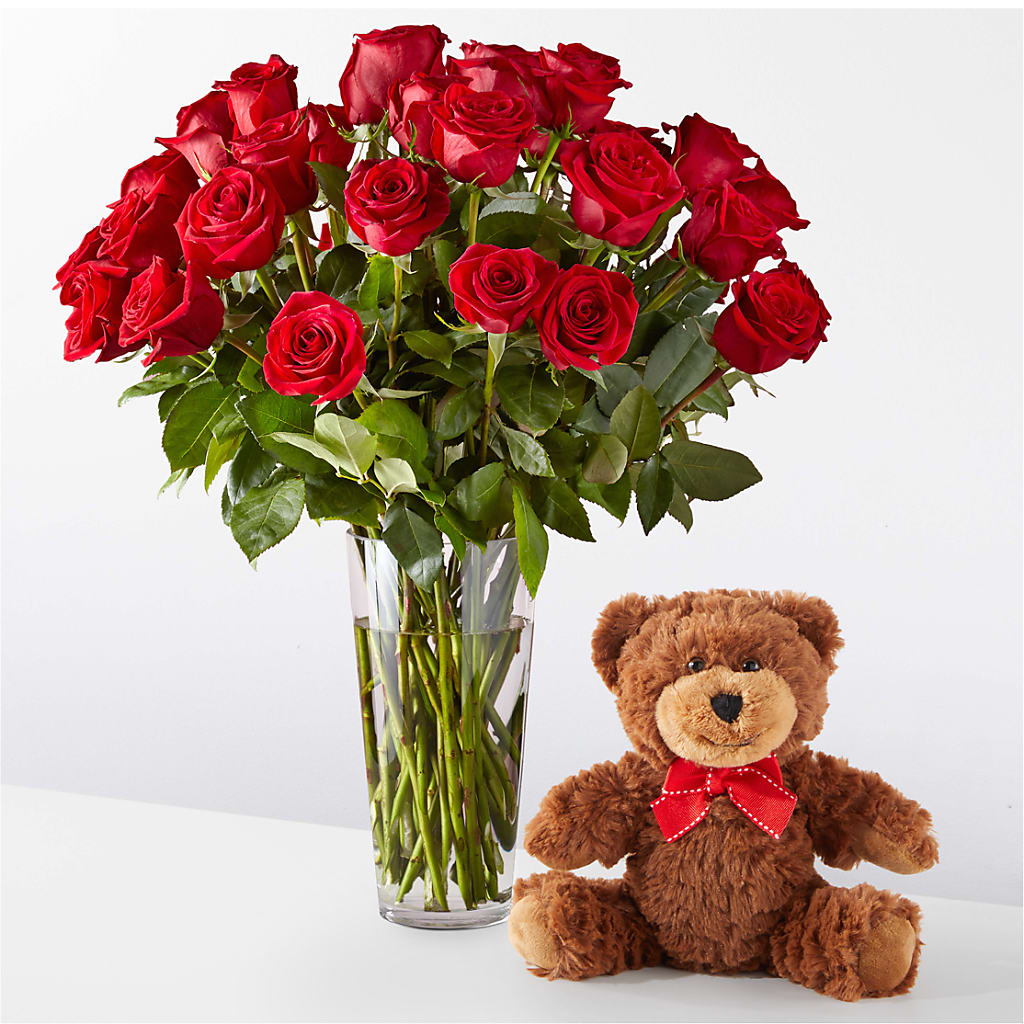 Romantic Long Stem Red Rose Bouquet Bundles – Reedley Flower Shop, Reedley CA