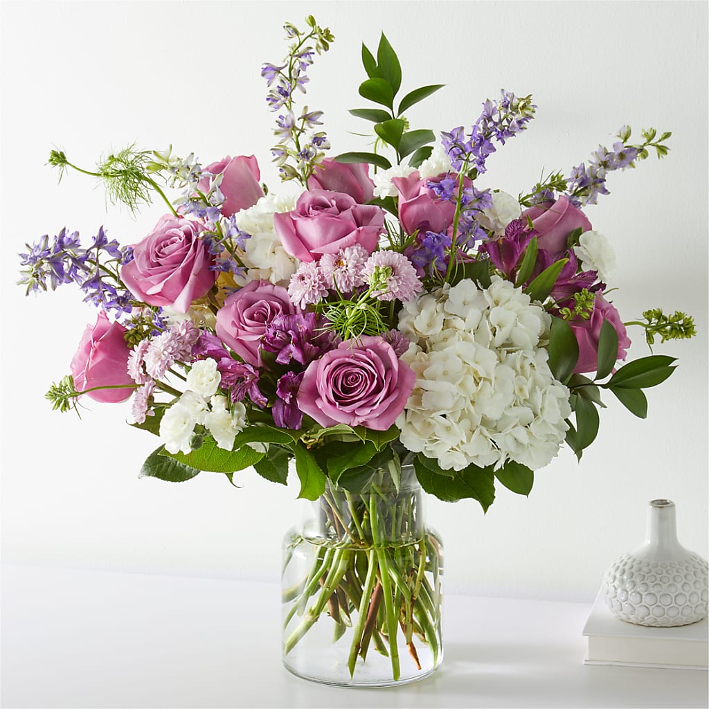 Violet Caress Bouquet – Reedley Flower Shop, Reedley CA