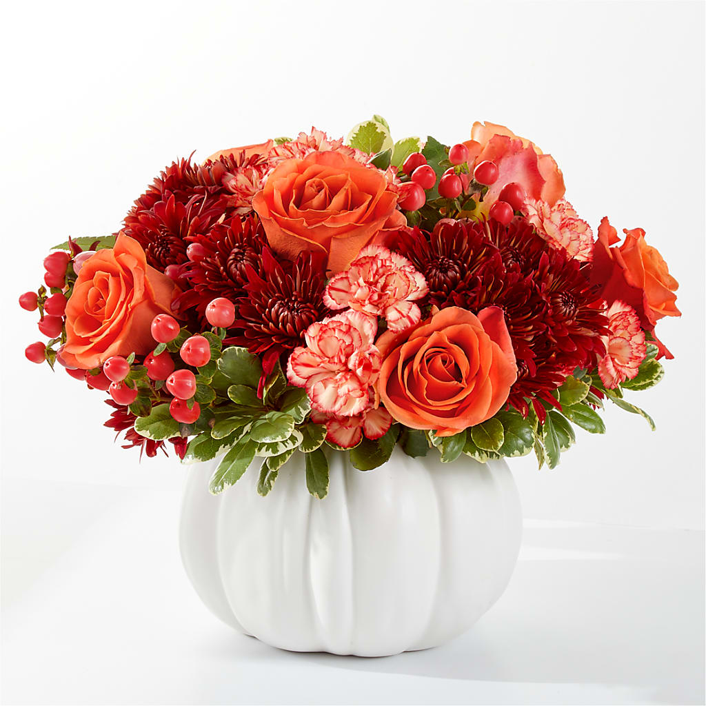 Autumn Air Pumpkin Bouquet – Reedley Flower Shop, Reedley CA