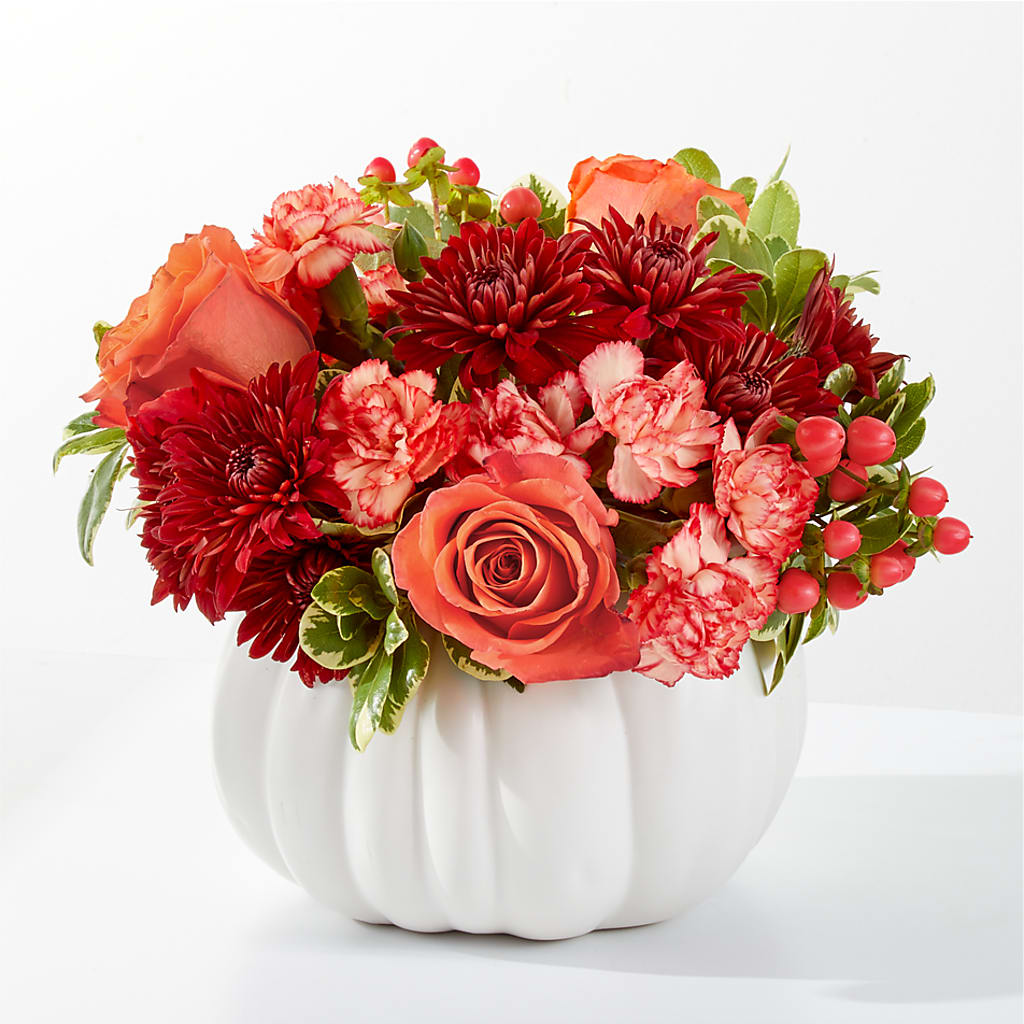 Autumn Air Pumpkin Bouquet – Reedley Flower Shop, Reedley CA