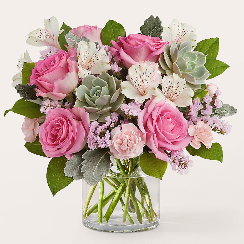 Dusty Rose Bouquet – Reedley Flower Shop, Reedley CA
