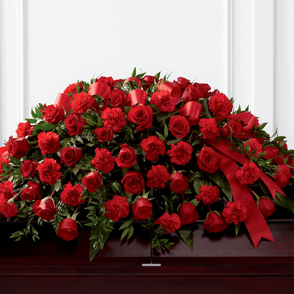 Tribute of Life Casket Spray – Reedley Flower Shop, Reedley CA
