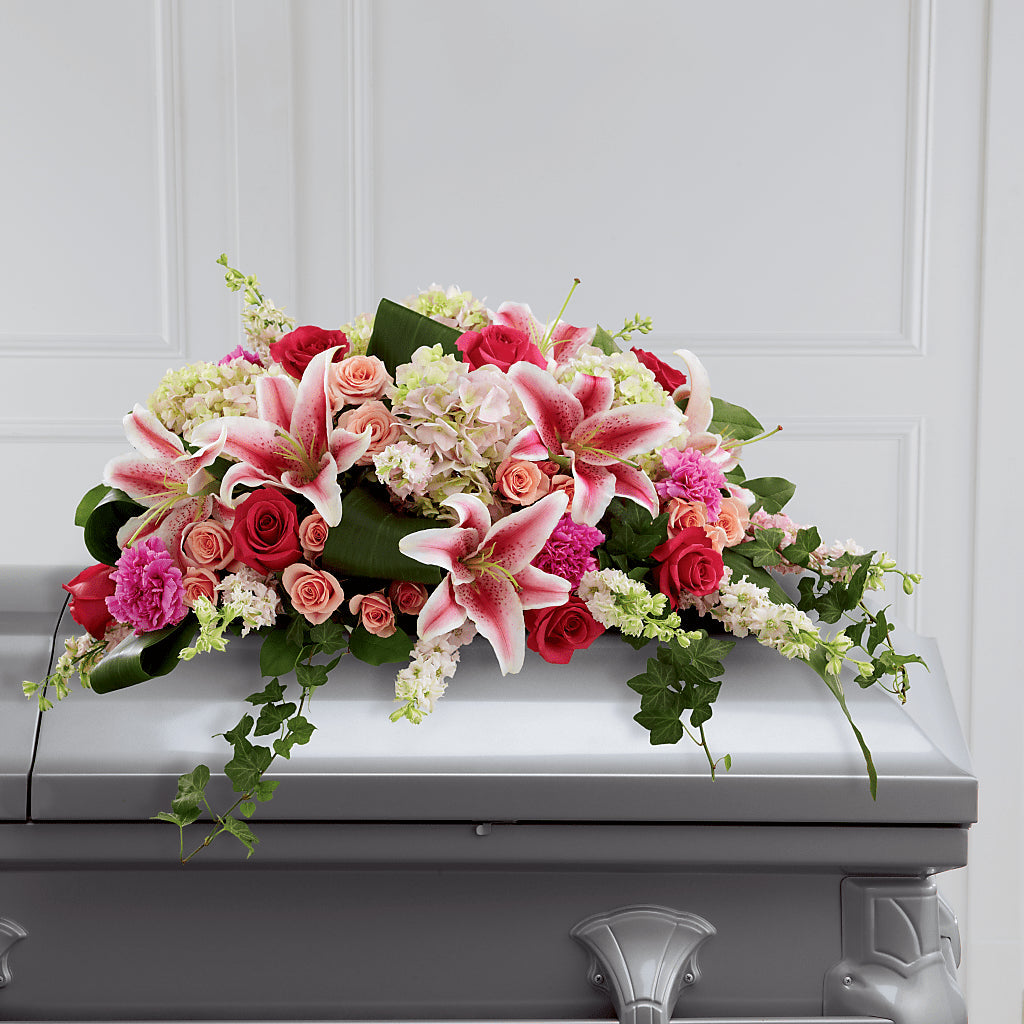Splendid Grace Casket Spray – Reedley Flower Shop, Reedley CA