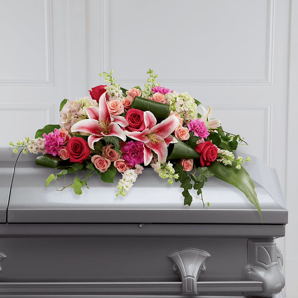 Splendid Grace Casket Spray – Reedley Flower Shop, Reedley CA