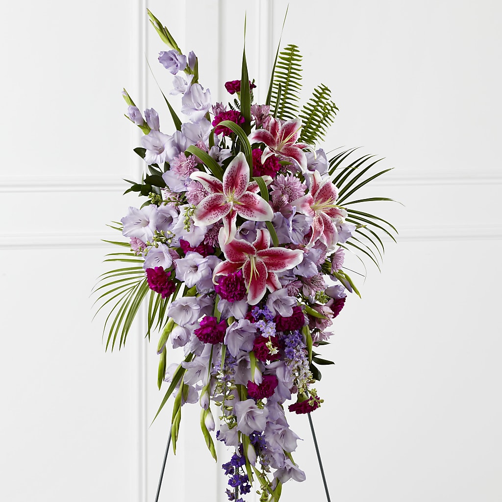 Tender Touch Standing Spray – Reedley Flower Shop, Reedley CA