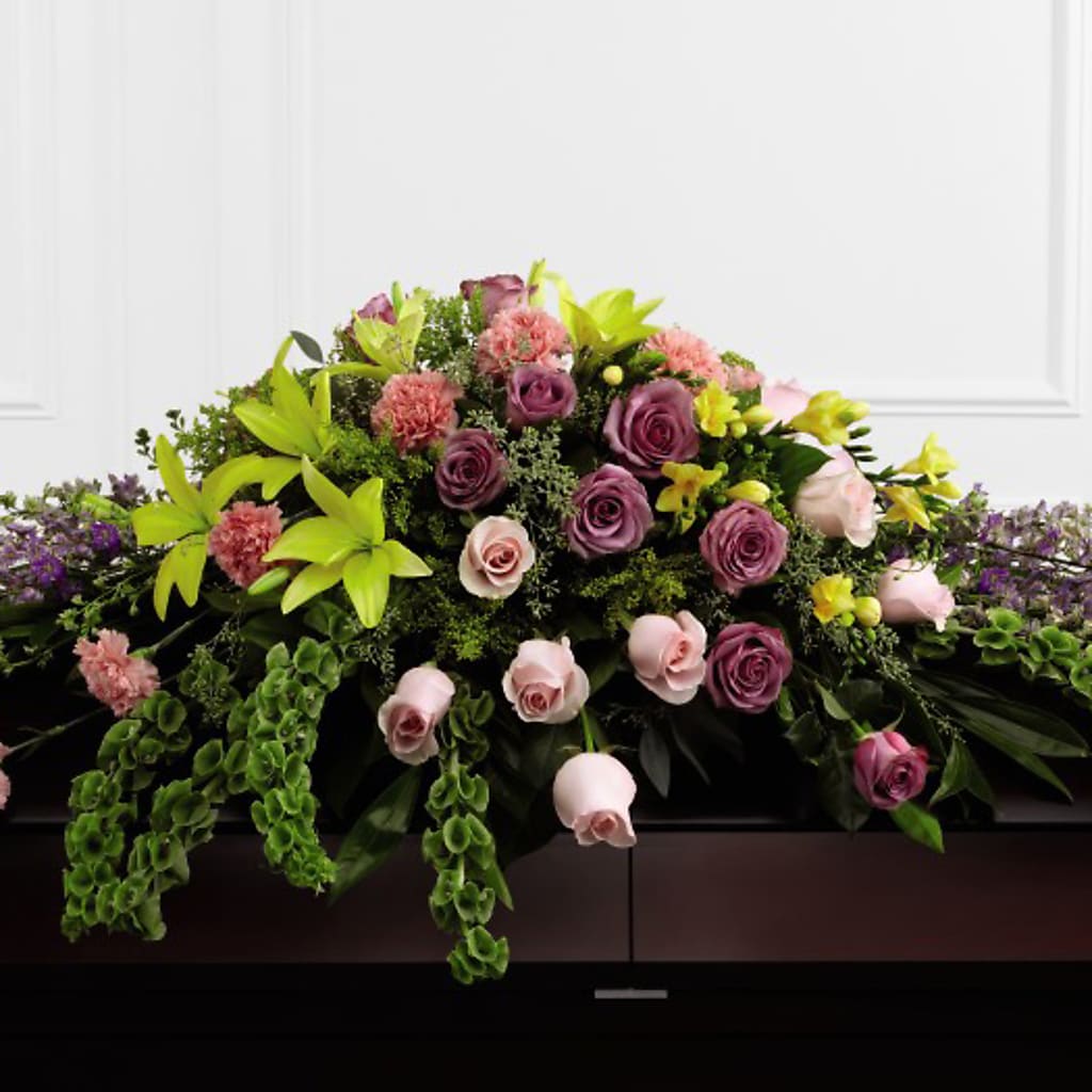 Forever Beloved Casket Spray – Reedley Flower Shop, Reedley CA