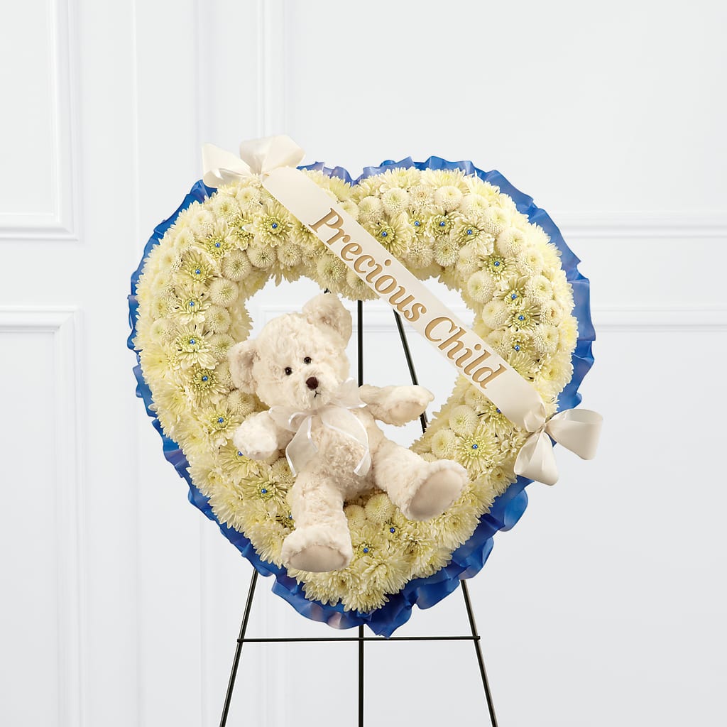Precious Child Standing Heart – Reedley Flower Shop, Reedley CA