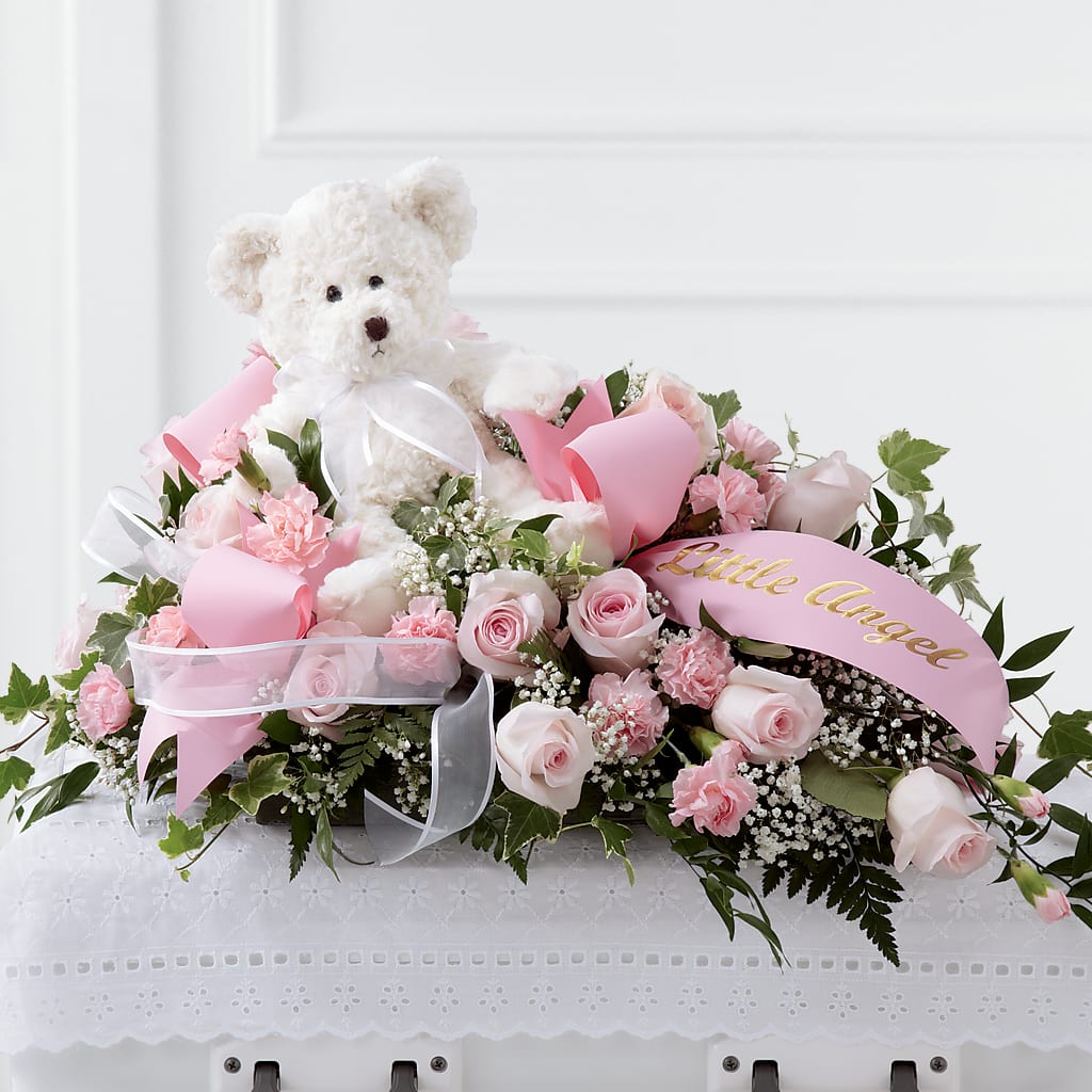 Touch of Sympathy Casket Spray – Reedley Flower Shop, Reedley CA