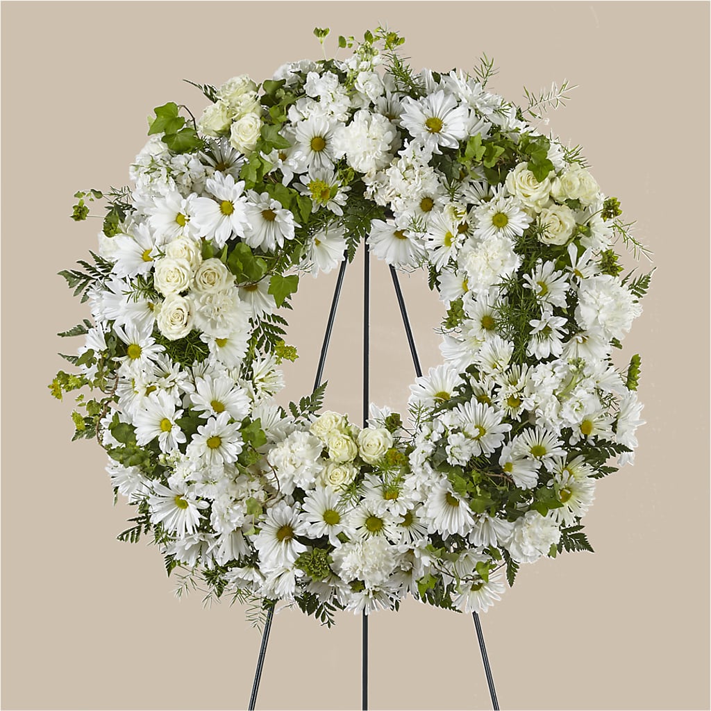 Faithful Wishes Wreath – Reedley Flower Shop, Reedley CA