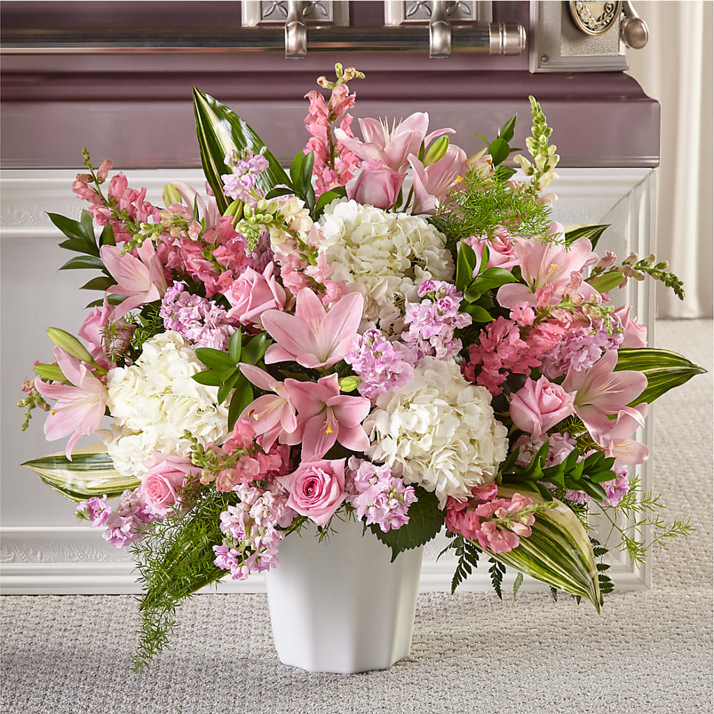 Simply Serene Floor Basket – Reedley Flower Shop, Reedley CA