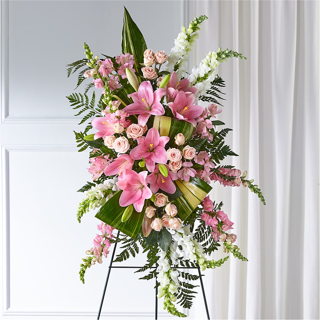 Elegant Embrace Standing Spray – Reedley Flower Shop, Reedley CA
