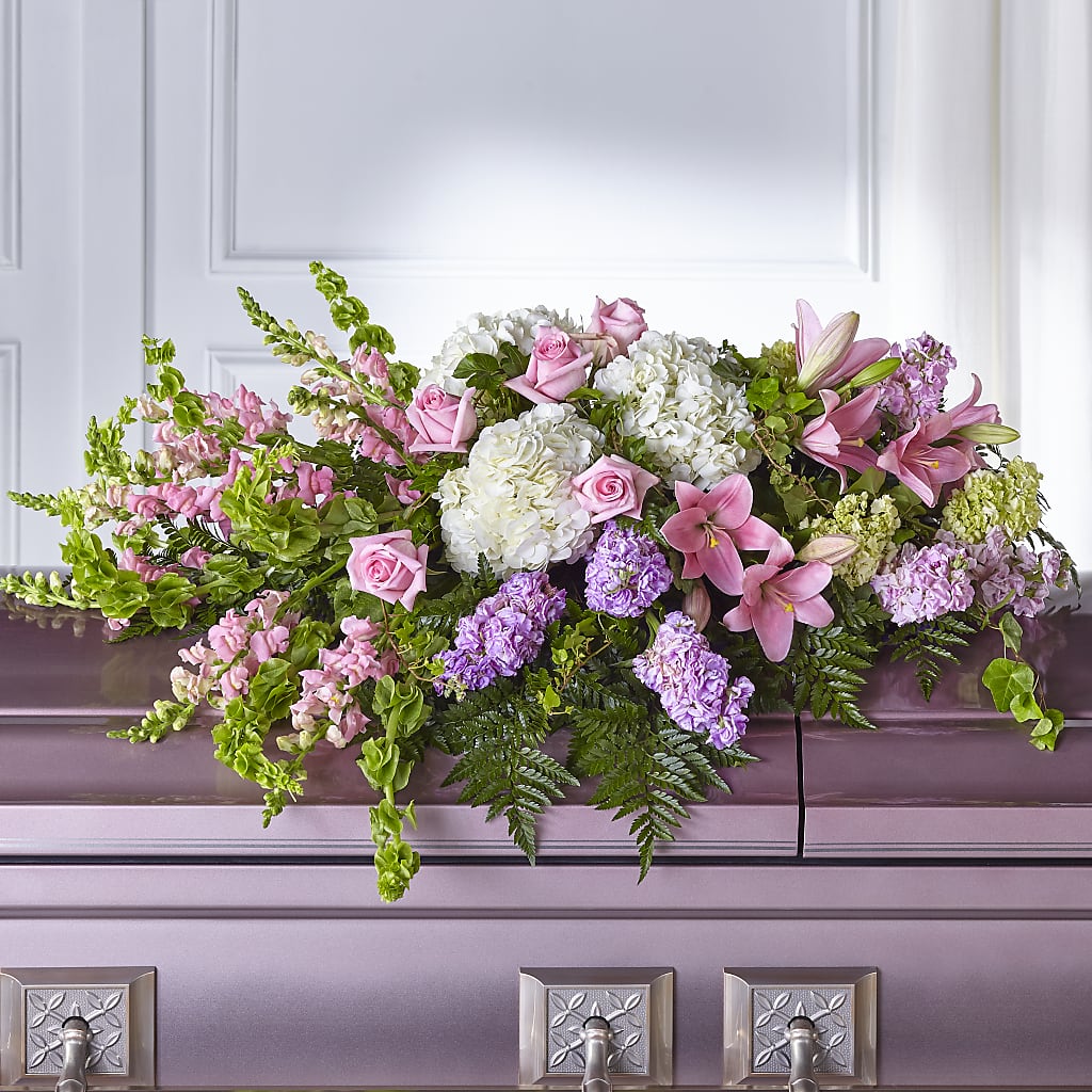 Life's Gratitude Casket Spray – Reedley Flower Shop, Reedley CA