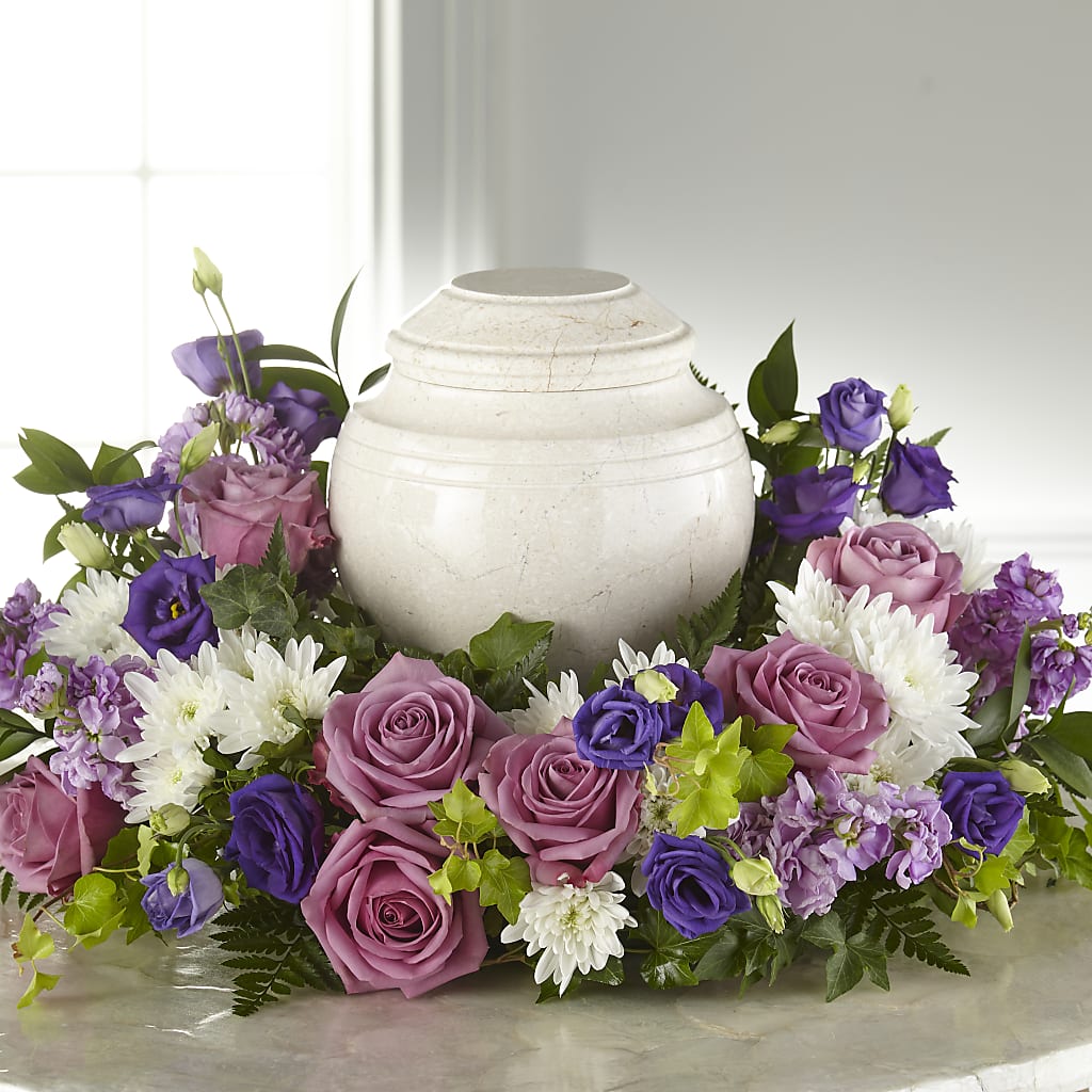 Blooming Sympathy Cremation Adornment – Reedley Flower Shop, Reedley CA