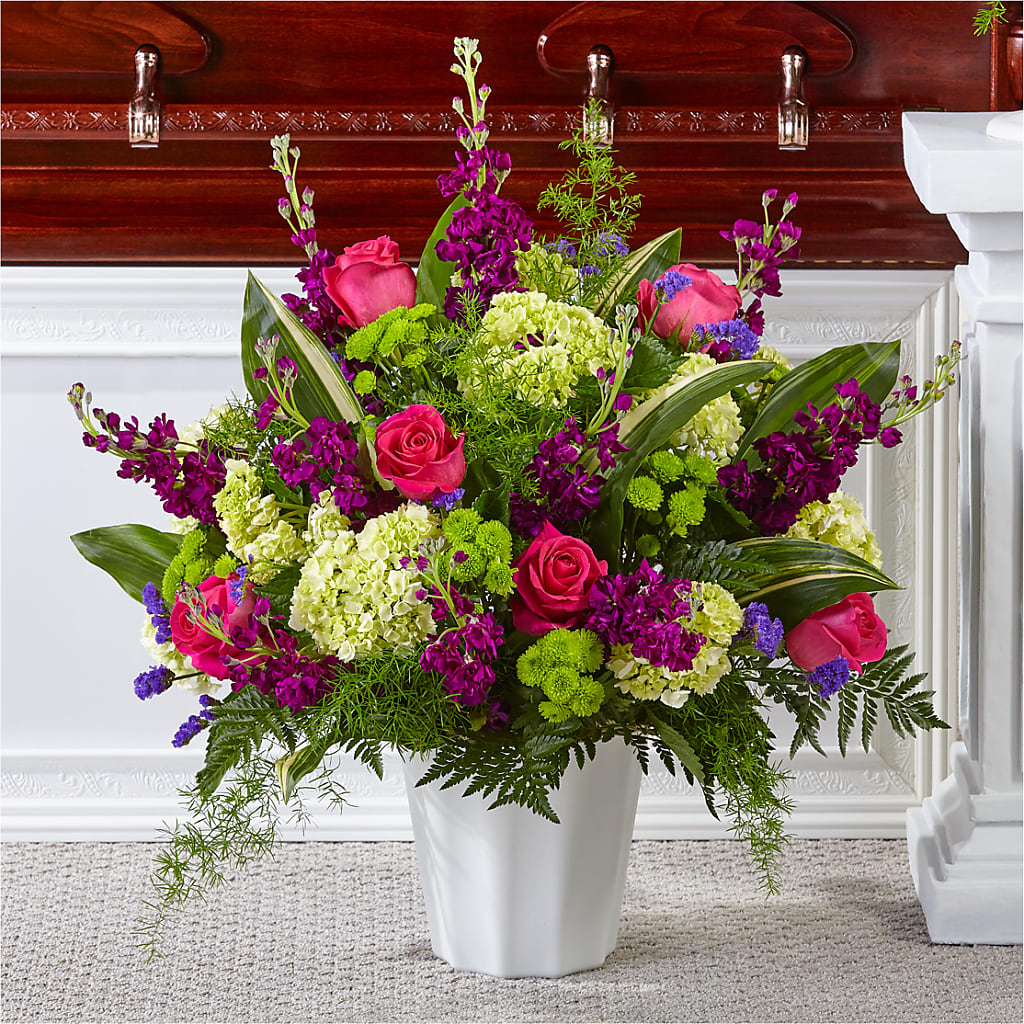 Beautiful Horizons Floor Basket – Reedley Flower Shop, Reedley CA