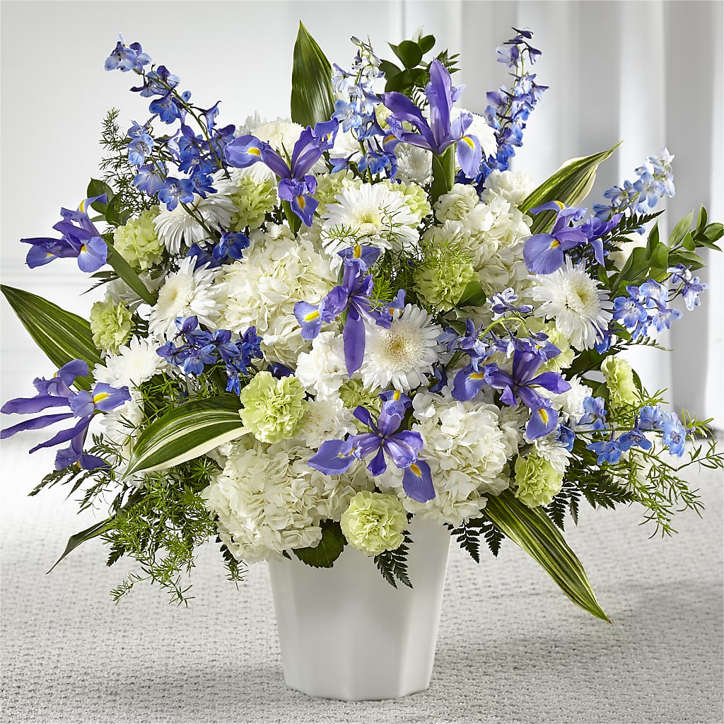 Soft Serenity Floor Basket – Reedley Flower Shop, Reedley CA