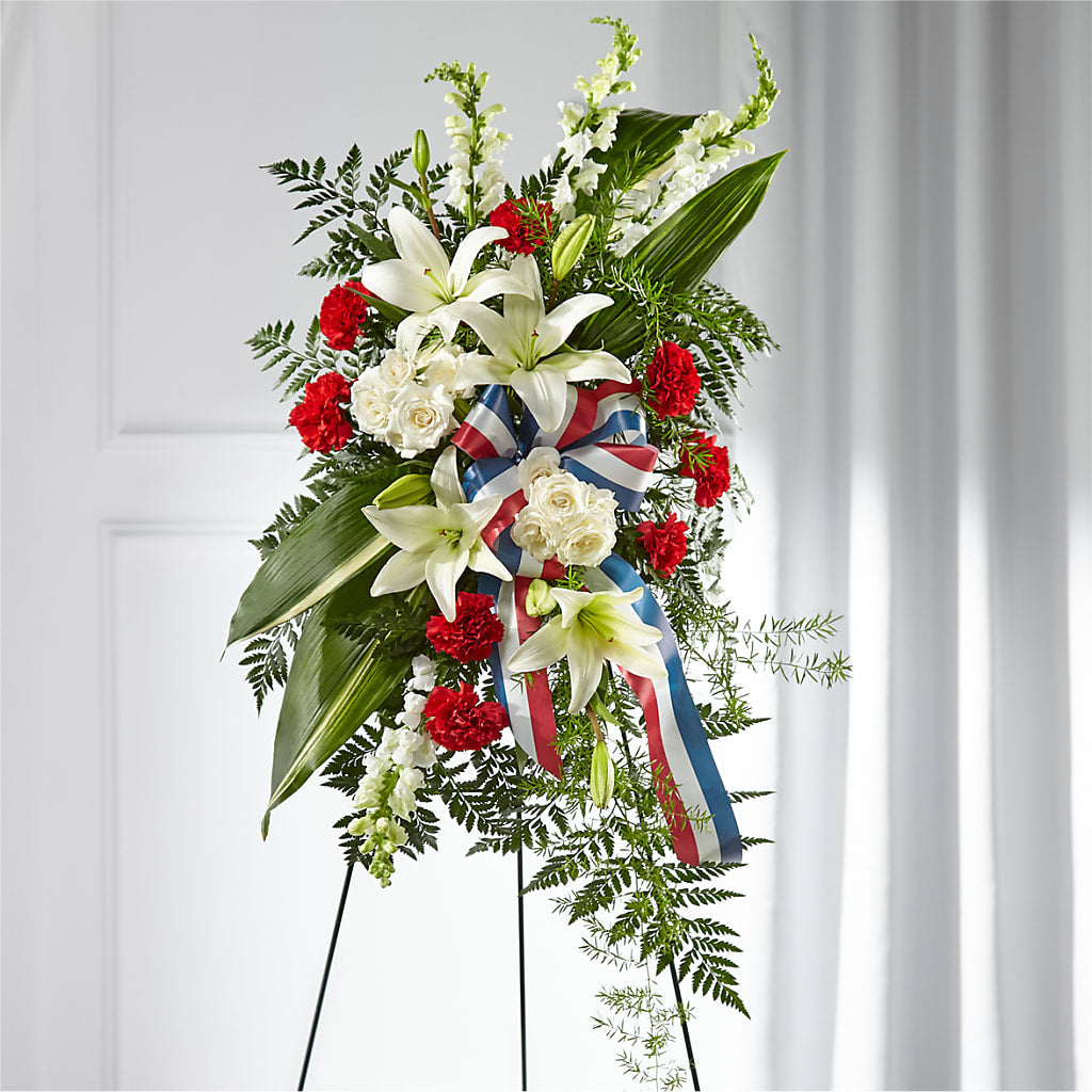 Stars of Life Standing Spray – Reedley Flower Shop, Reedley CA