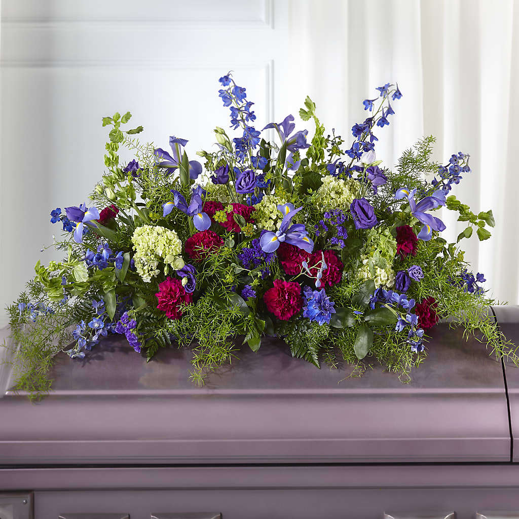 Always Treasured Casket Spray – Reedley Flower Shop, Reedley CA