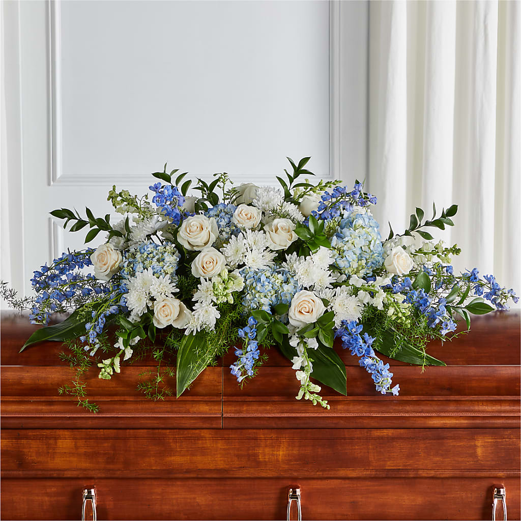 Timeless Essence Casket Spray – Reedley Flower Shop, Reedley CA