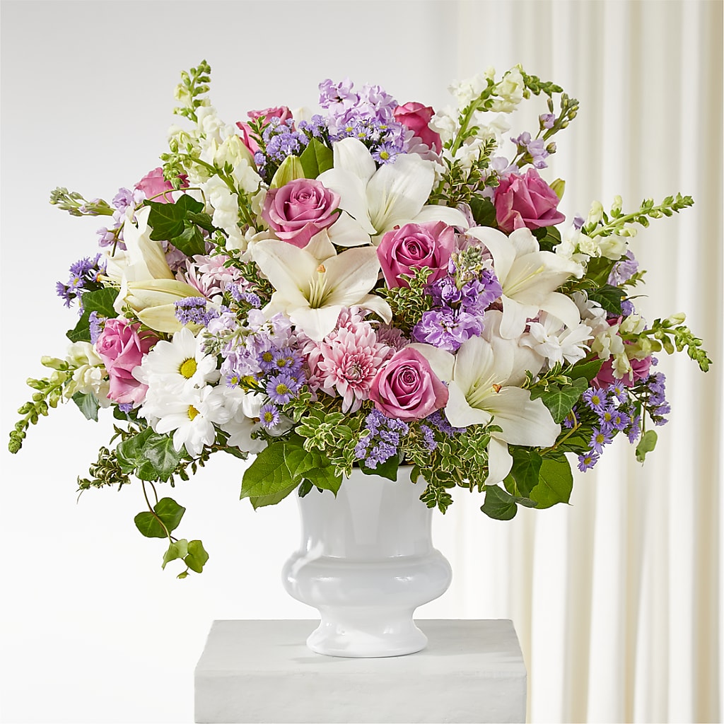 Remarkable Life Urn Arrangement – Reedley Flower Shop, Reedley CA