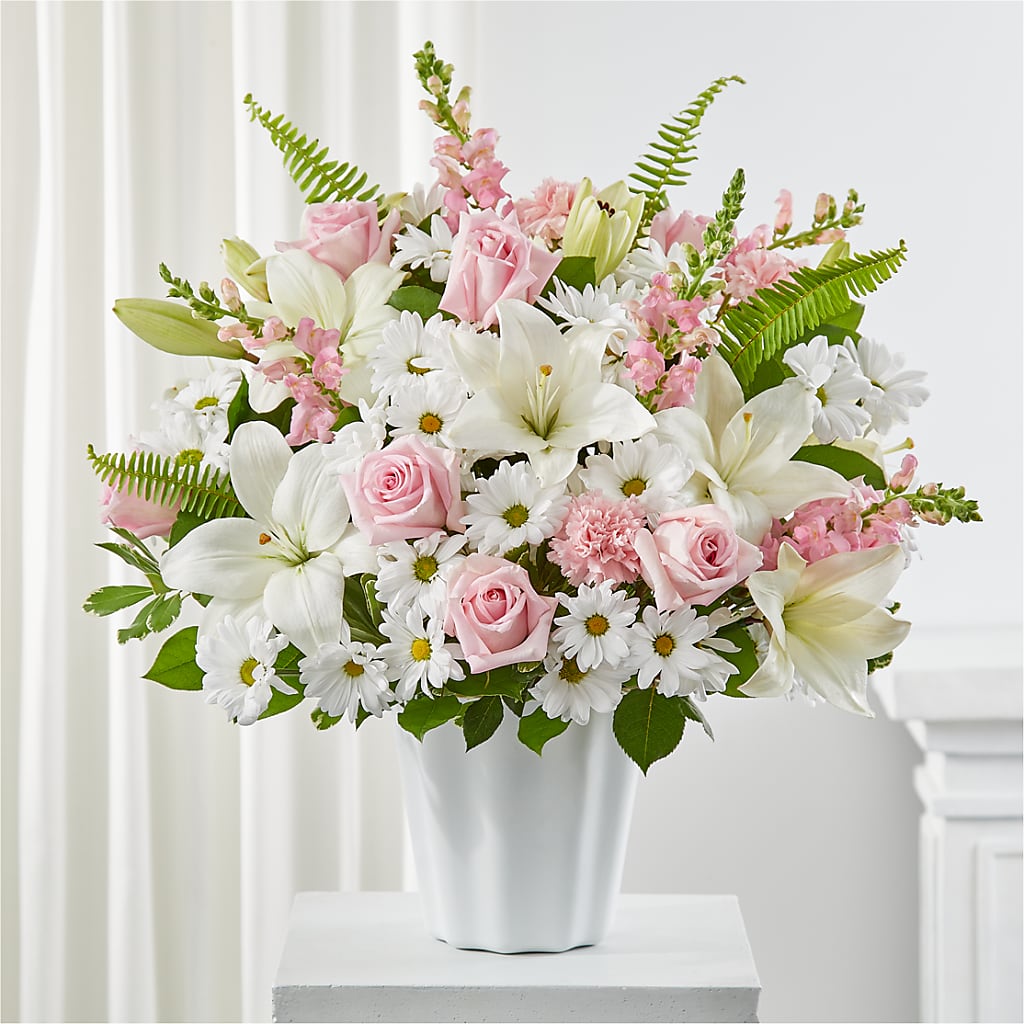 Soft Touch Tabletop Basket – Reedley Flower Shop, Reedley CA