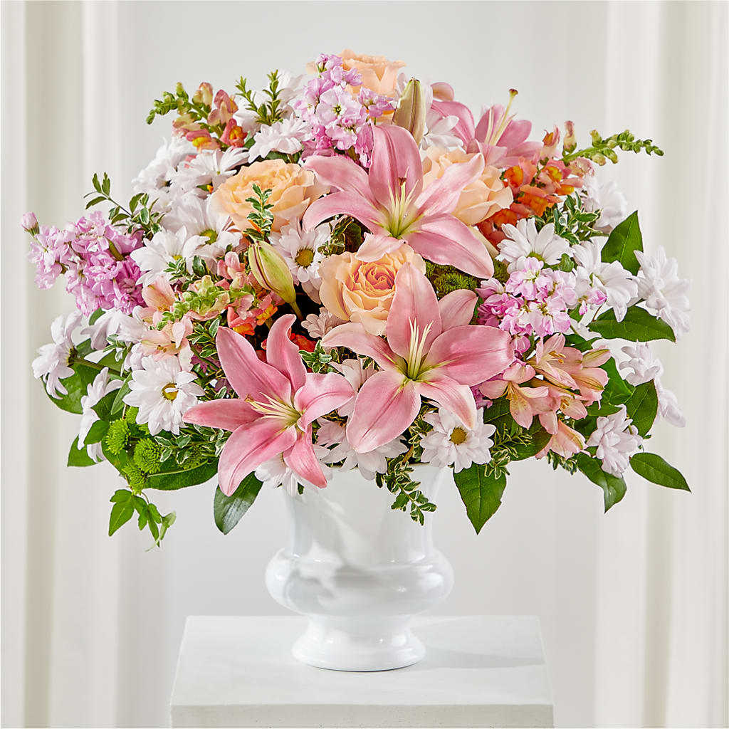 Heartfelt Gesture Urn Arrangement – Reedley Flower Shop, Reedley CA