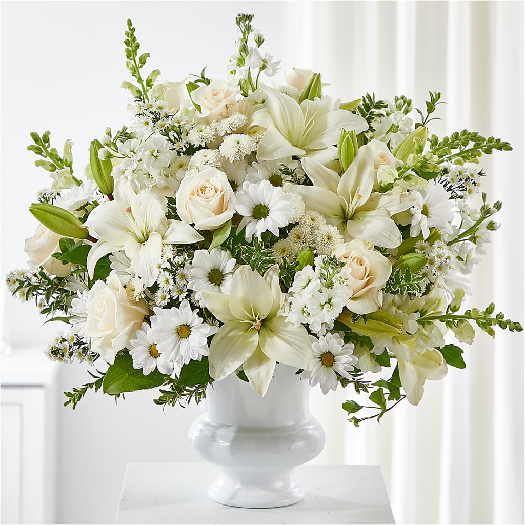 Uplifting Urn Arrangement – Reedley Flower Shop, Reedley CA