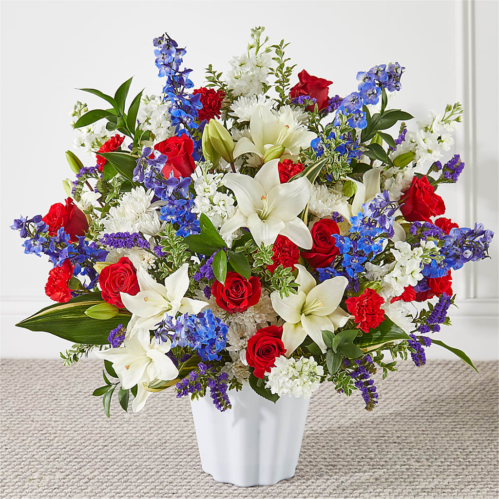Consoled Floor Basket – Reedley Flower Shop, Reedley CA