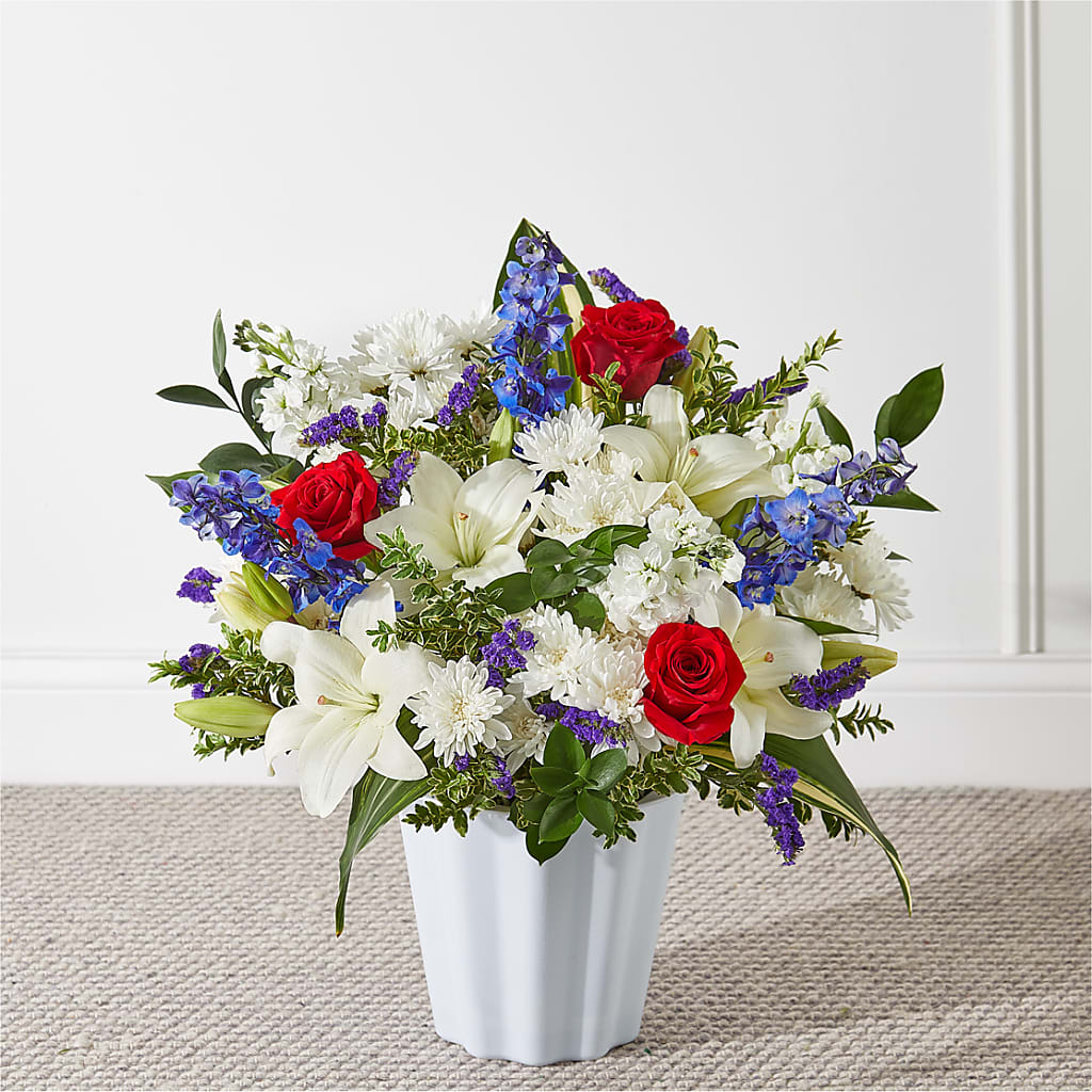Consoled Floor Basket – Reedley Flower Shop, Reedley CA