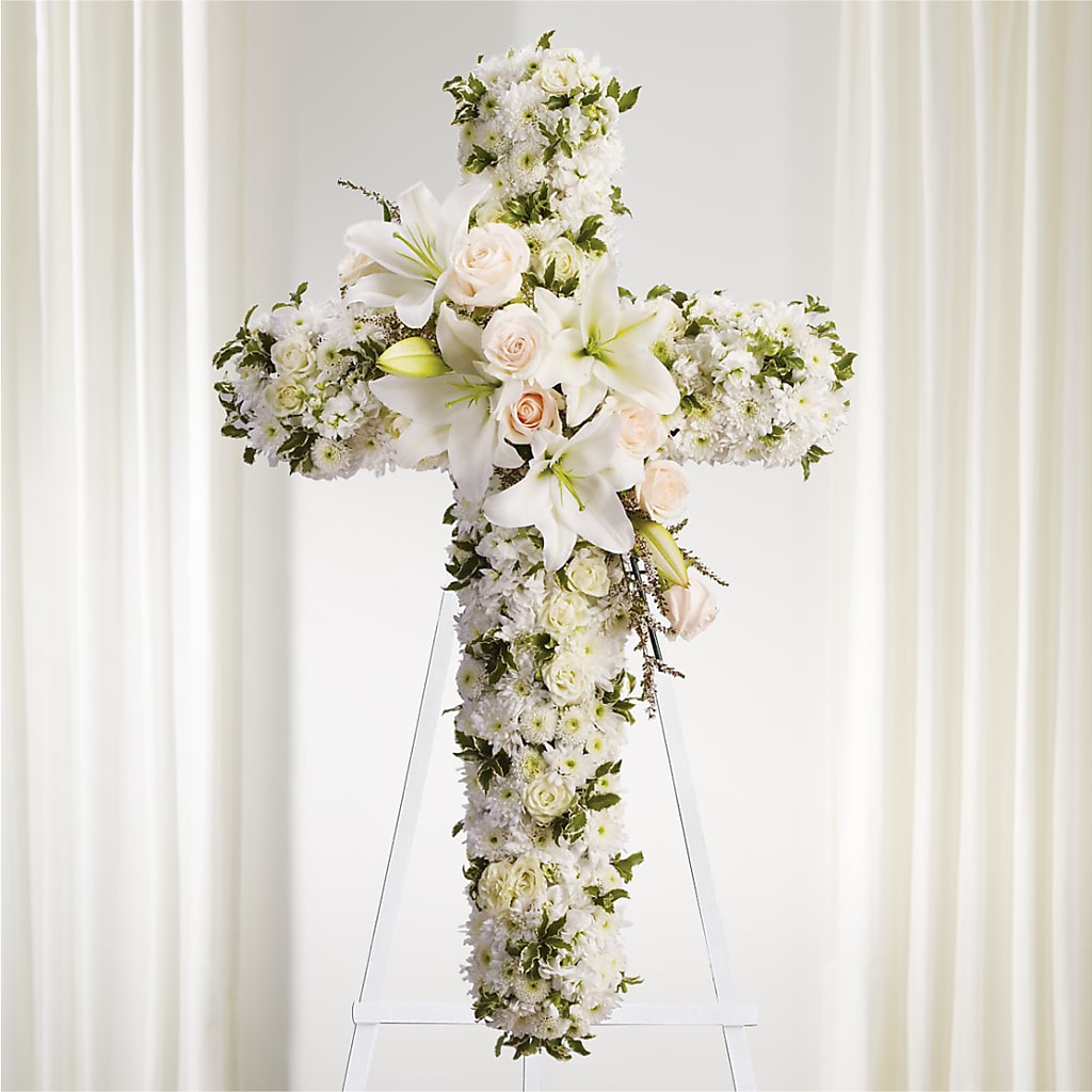 Spiritual Guidance Standing Spray – Reedley Flower Shop, Reedley CA