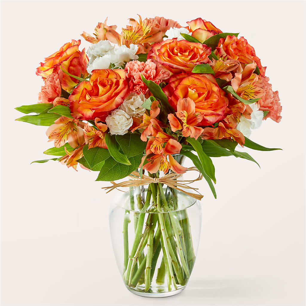 Apricot Glow Bouquet – Reedley Flower Shop, Reedley CA