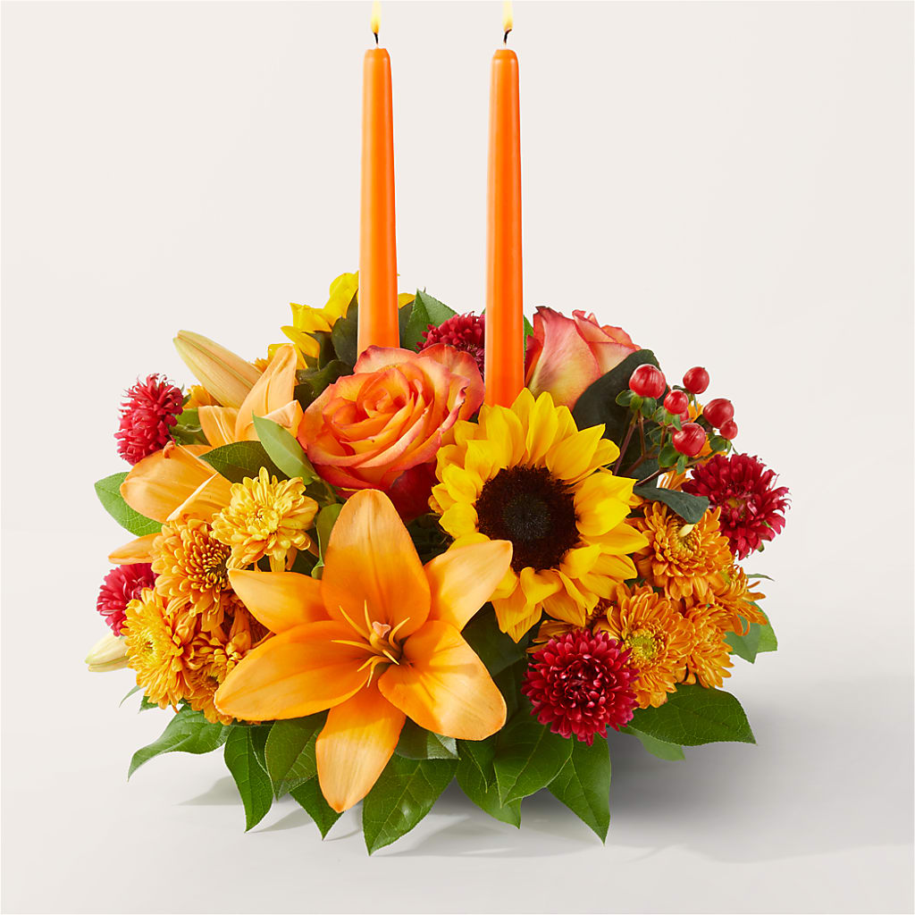 Grateful Centerpiece – Reedley Flower Shop, Reedley CA