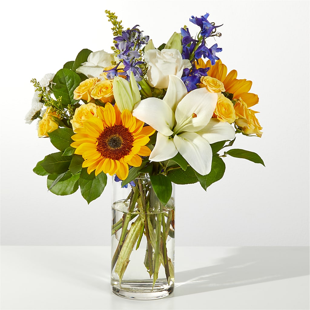 Wonderfully Sunny Bouquet – Reedley Flower Shop, Reedley CA