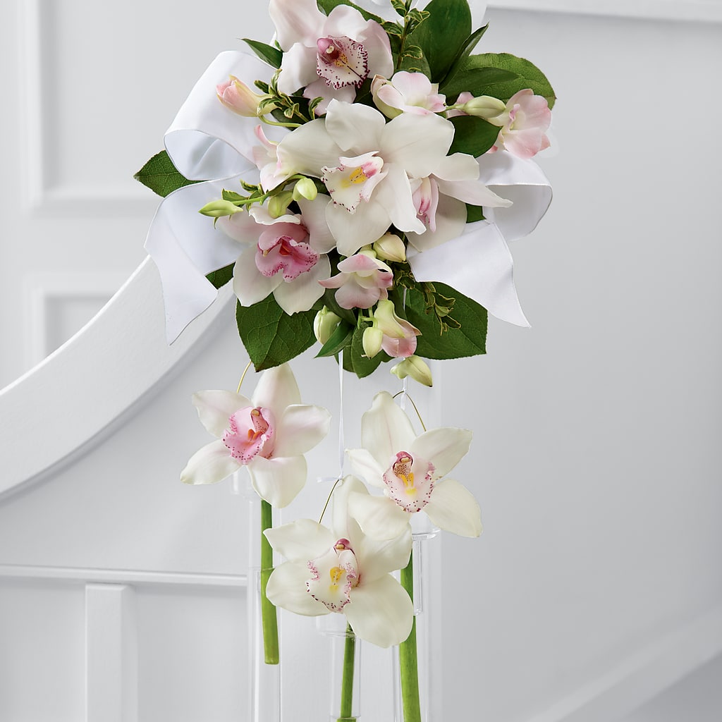 Perfect Entrance Pew Arrangement – Reedley Flower Shop, Reedley CA