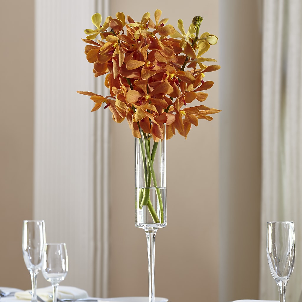 Orange Mokara Bouquet – Reedley Flower Shop, Reedley CA
