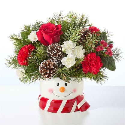 Jolly Snowman Bouquet –  Reedley Flower Shop, Reedley CA