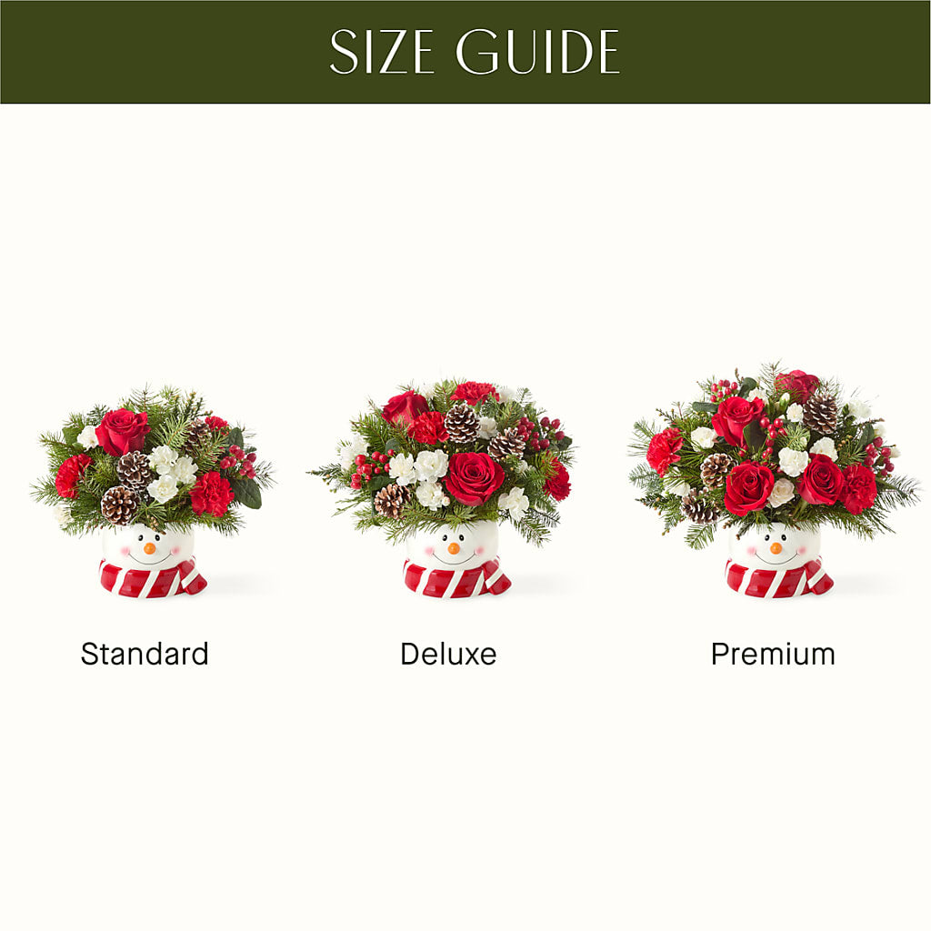 Jolly Snowman Bouquet –  Reedley Flower Shop, Reedley CA