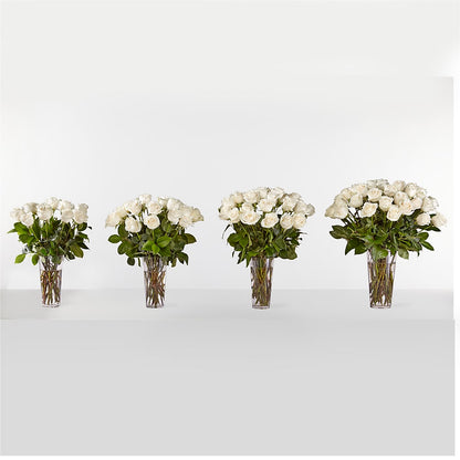 Long Stem White Rose Bouquet –  Reedley Flower Shop, Reedley CA