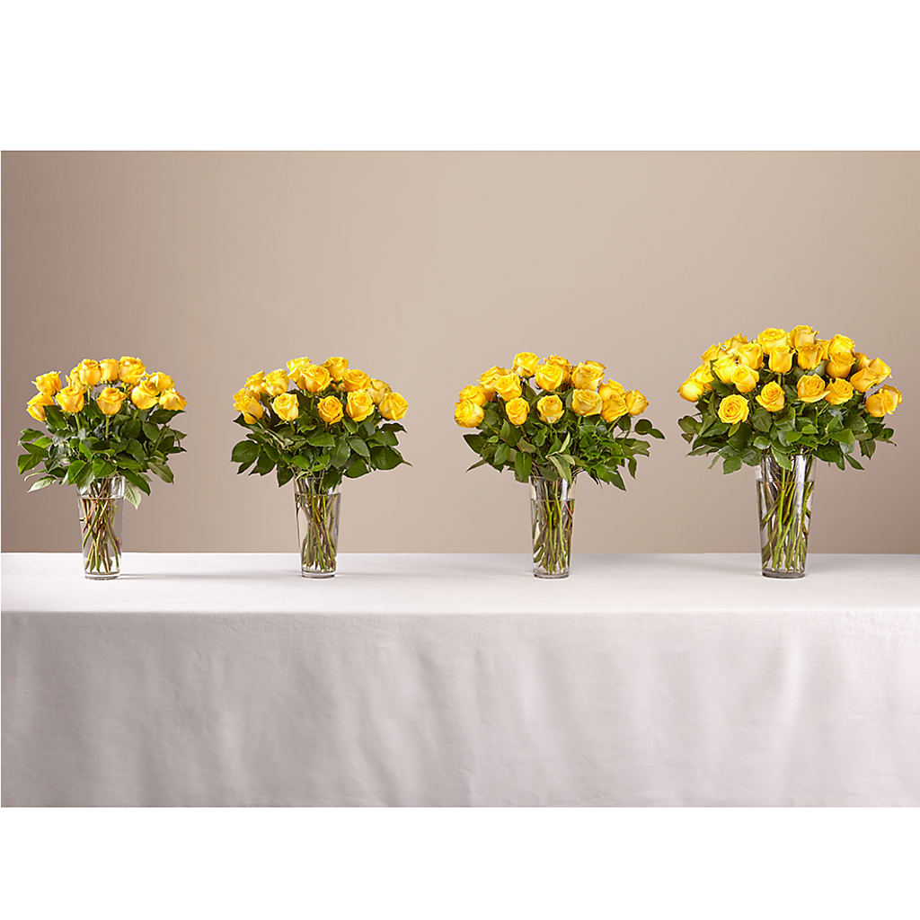 Long Stem Yellow Rose Bouquet –  Reedley Flower Shop, Reedley CA