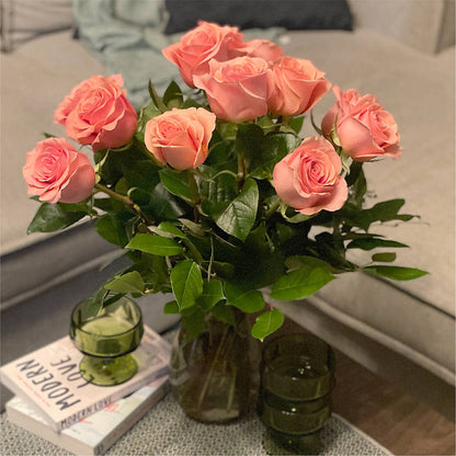 Long Stem Pink Rose Bouquet –  Reedley Flower Shop, Reedley CA