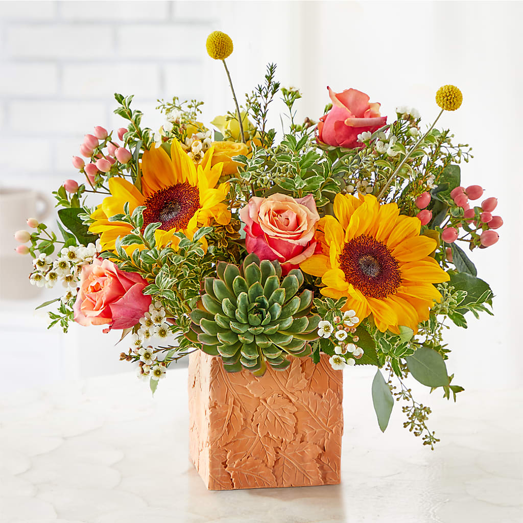 Sunflower Season Bouquet –  Reedley Flower Shop, Reedley CA