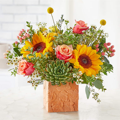 Sunflower Season Bouquet –  Reedley Flower Shop, Reedley CA