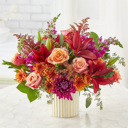 Burgundy Landscape Bouquet –  Reedley Flower Shop, Reedley CA