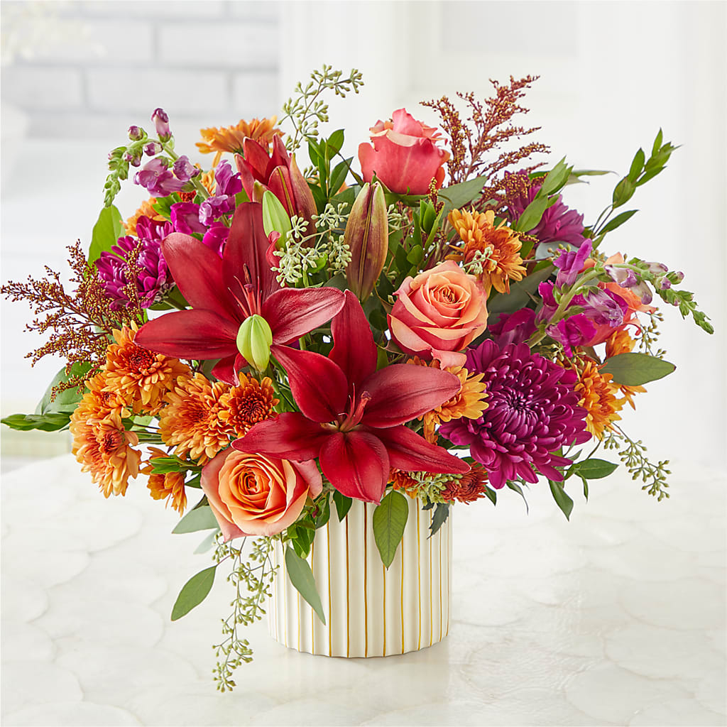 Burgundy Landscape Bouquet –  Reedley Flower Shop, Reedley CA