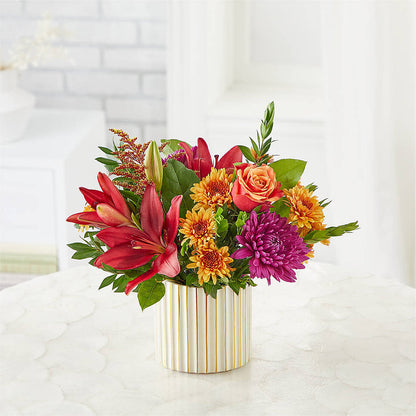 Burgundy Landscape Bouquet –  Reedley Flower Shop, Reedley CA